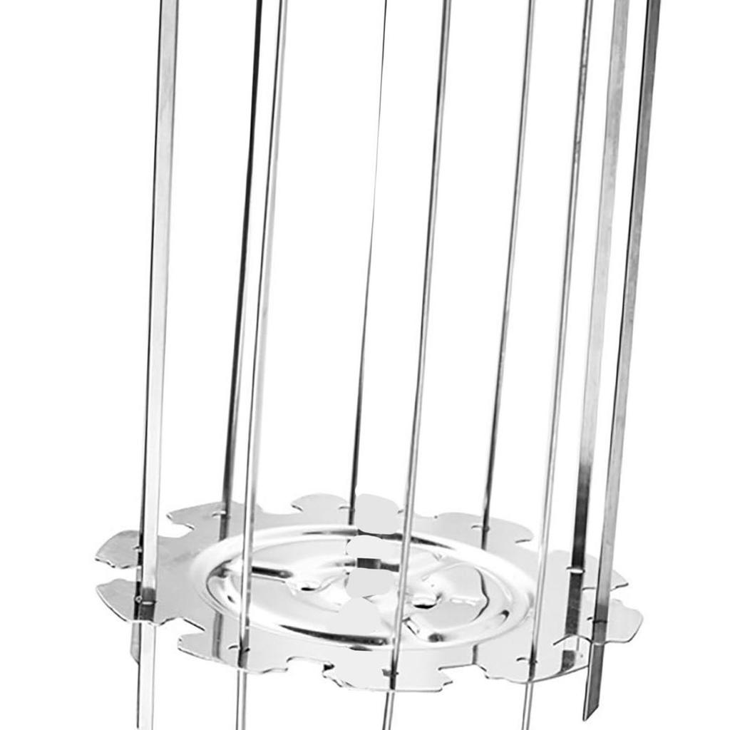 BBQ Roaster Rotisserie Skewers Needle Cage Oven Kebab Grill Stainless Steel Barbecue Tools for Electric Oven