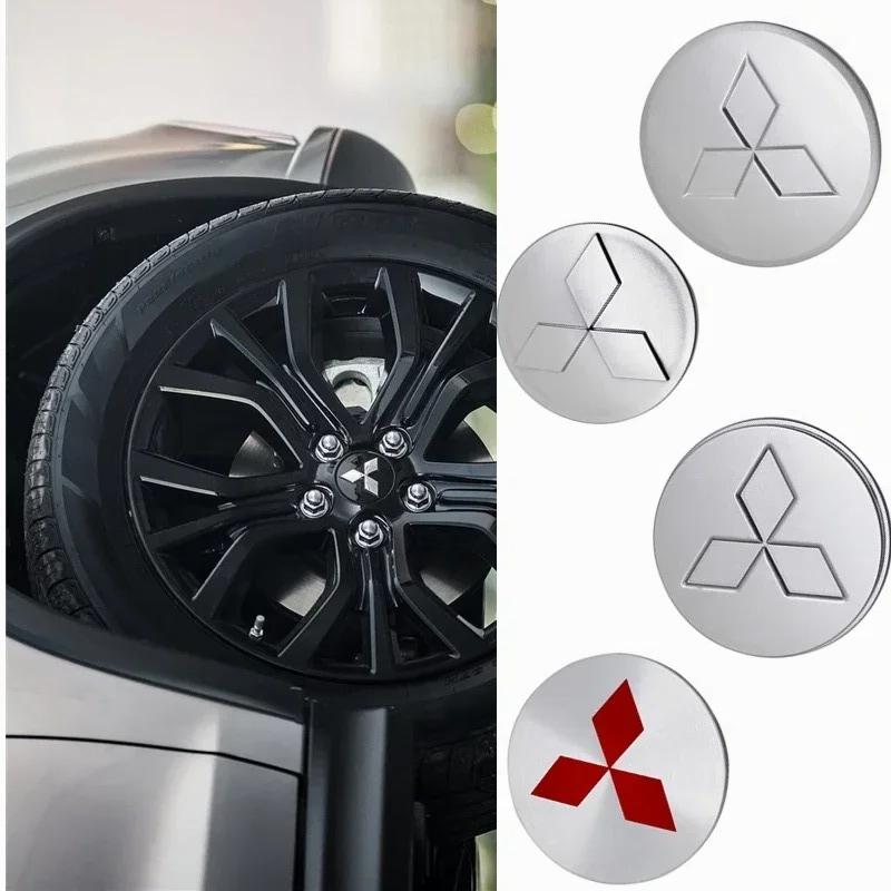 Per Mitsubishi Ralliart Lancer ASX Colt Pajero Outlander Eclipse Delica Set da 4 Pezzi Tappi Centrali per Mozzi Ruota Auto Coprimozzi Accessori