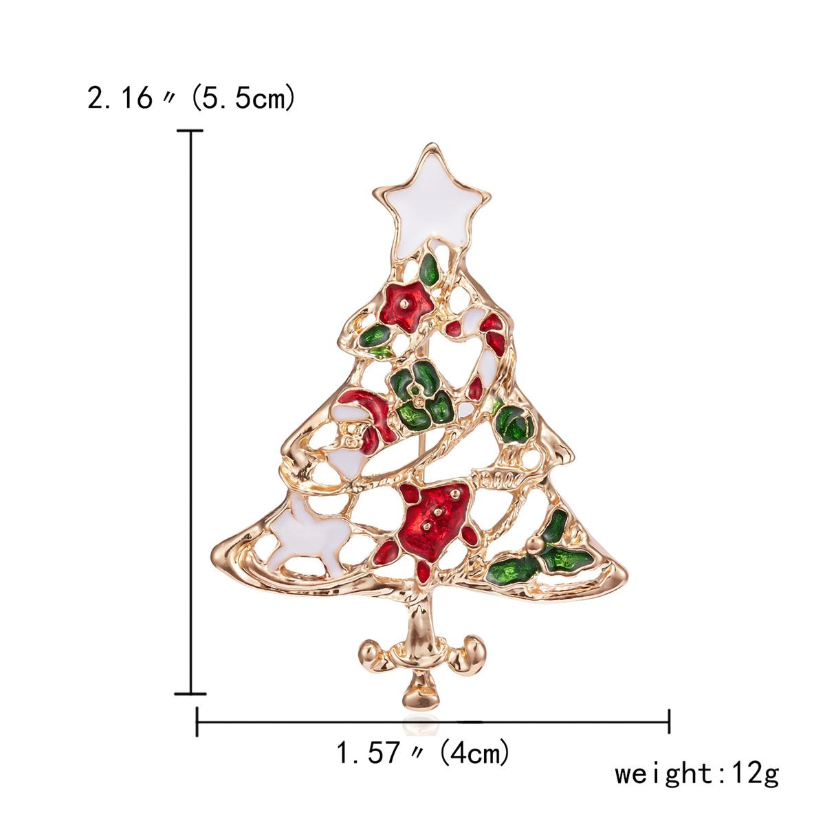 

Брошки-ялинки Rinhoo з зеленою емаллю для жінок, вінтажні, кольорові, зі стразами, модні, для новорічної вечірки