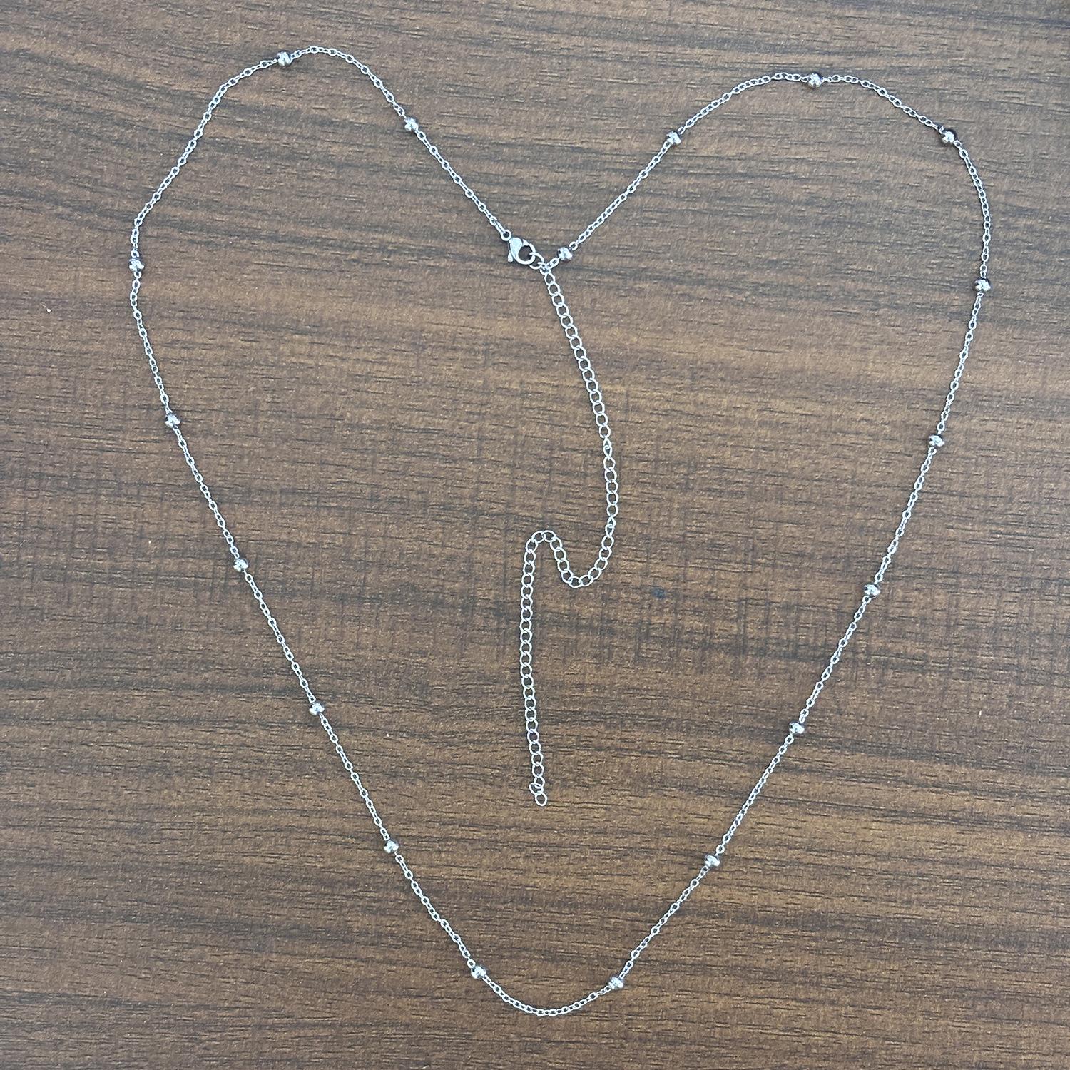 Summer Women Gold Non Tarnish Beaded Cross Ball Chain Waist Chain Fashionable Waist Jewelry Accessory