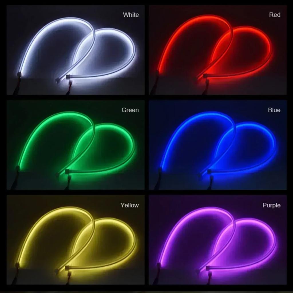 Symphony DRL Car LED Daytime Running Light APP Control Flexible RGB Flowing Turn Signal Strip Headlight Decorative Lamp 12V 24V