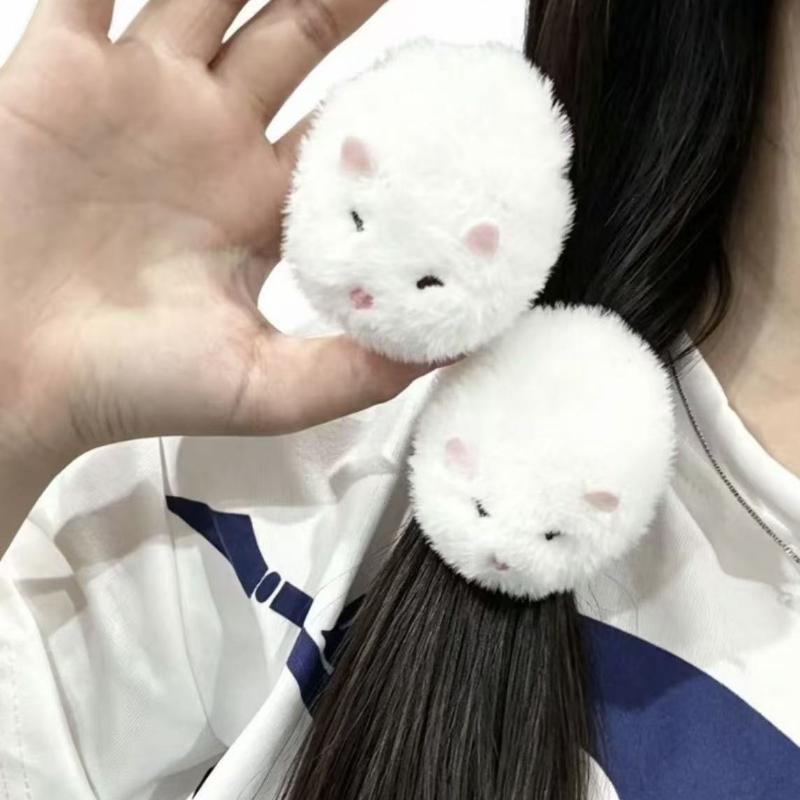 Furry Cartoon Hamster Hair Clip Cute 1 Pcs Soft Portable Hair Accessory for Women Birthday Surprise Gift Idea
