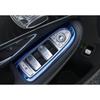 For Mercedes-Benz GLC 2016-2019 Steel Blue Window Lock Lift Panel Trim Frame 4X