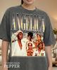 Angelica Ross 90s Vintage Retro Bootleg Shirt, Transgender Icon Graphic Tee, Horror TV Actress Fan Apparel