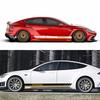 2PCS Car Door Racing Stripe Sticker Vinyl Decor Auto Waterproof Exterior Tuning Accessories For Tesla Model 3 Y S X 2016-2024