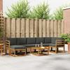Outdoor Sofa Set with Cushions 8 pcs Natural and Anthracite