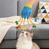Toys For Indoor Cats, Funny Play Glove Toys Stuffed Plush Teaser Mitts With Built-in Bell Five- Scratch Teasing Toy For Indoor Cats