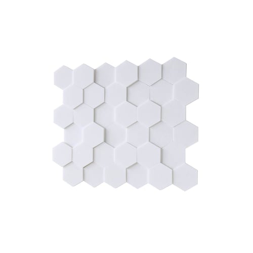OTTO PLAY Hexagon Gaming Sound Absorbing Material, 36-Piece Set, White