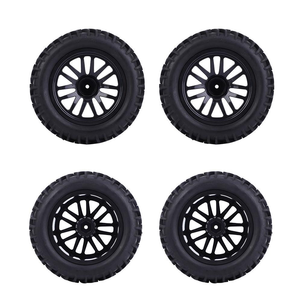 115mm 1 10 Remote Control RC Car Arrowhead Type Wheel Tire Replacement AccessoriesBlack