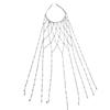 Long Tassel Pearl Tassel Headpiece Hollow Mesh Tassel Headband Bridal Hair Chain  Women Gifts