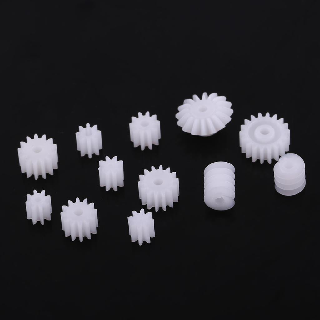 26pcs Plastic Spindle Worm Gear & Sleeve 2MM 2.3MM 3MM 3.17MM 4MM for Aircraft Car Model