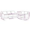 VidaXL Sofa Set with 2 Pcs Cushions, Sofas with Armrests, Furniture Set, Living Room Furniture, Modern, 3201519