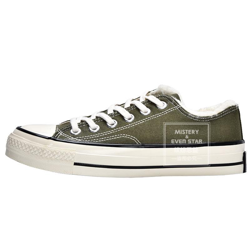 New Products Are On Sale In Autumn and Winter, New Retro Cotton Shoes, Women's Velvet Low-top Canvas Shoes