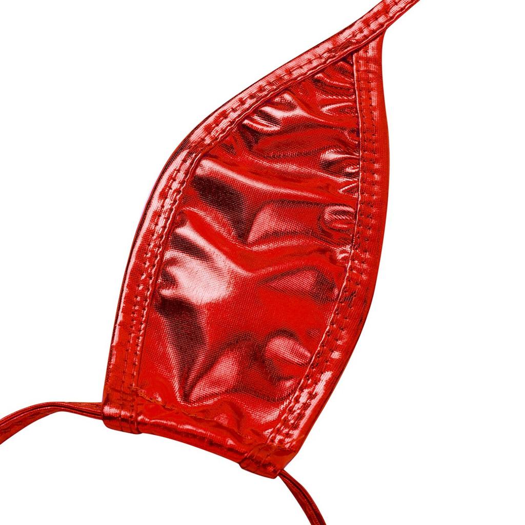 Women Sling Shot Thong Micro Bikini Halter Lingerie Set