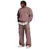 Herren Layer Sweatshirt und Cargohosen Set mit elastischem Bund