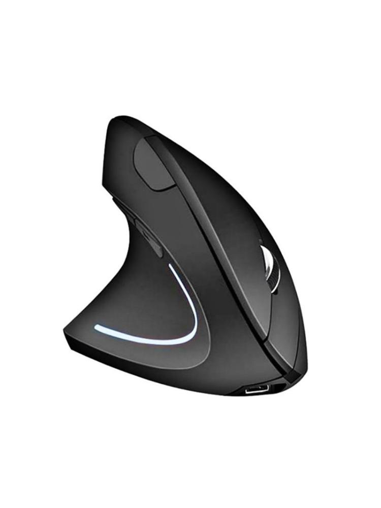 Wiederaufladbare ergonomische vertikale Maus mit USB-Empfänger Laptop PC Computer Ersatzzubehör Linkshänder-Maus