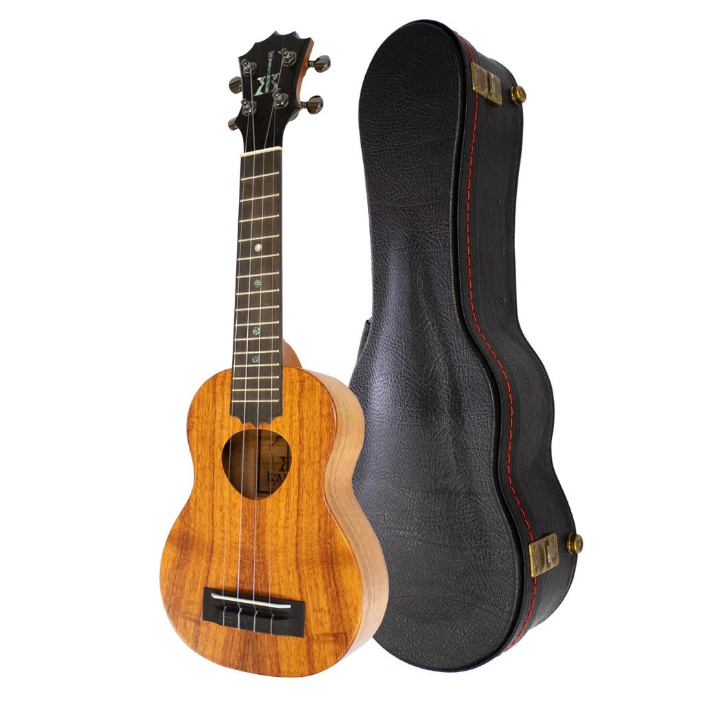 soprano ukulele with genuine hard case koa wood made in [KoALOHA] KSM-10 RP/HC (Hawaiian veneer, Hawaii)