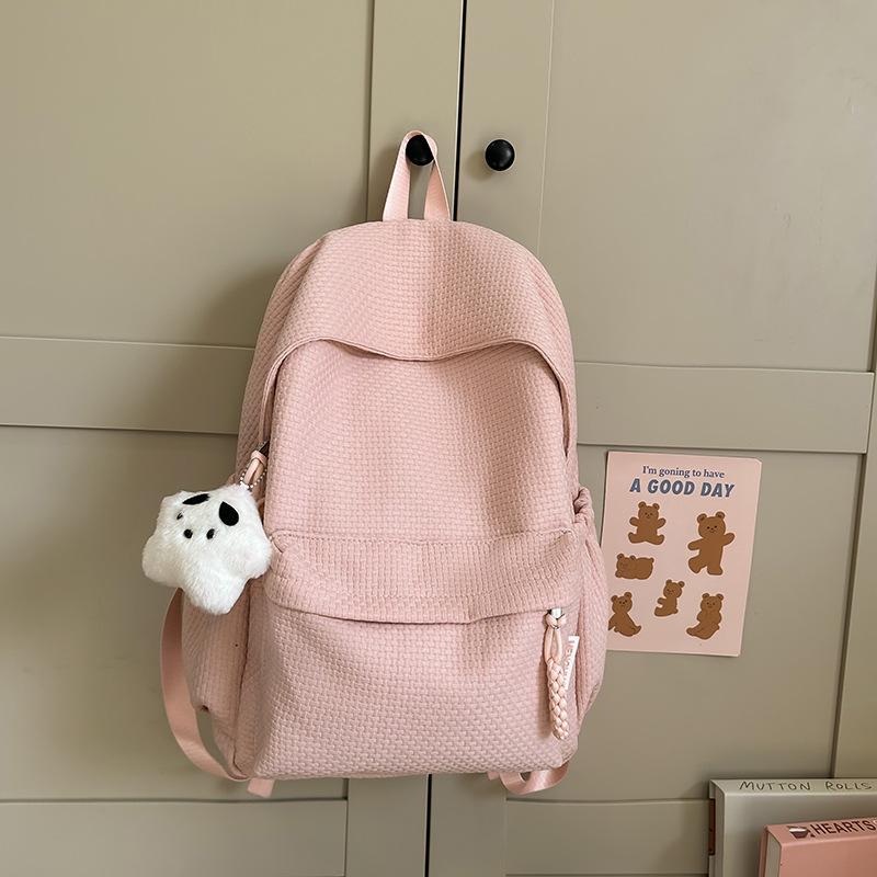 Schoolbag High-value Schoolbag Female College Student Korean Version Niche High School Backpack Simple and Versatile Junior High School Student