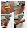 Geantă de umăr Crossbody Retro Chic Coreeană pentru Femei - Texturată, Elegantă, de Valoare Ridicată și Casual.