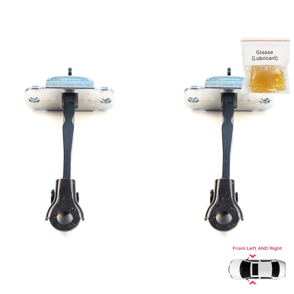 EDP1694-1 2 Pieces Front Door Hinge Brake Stop Check Assy Limiter Strap for Hyundai I10 Grand I10 MK2 II IA BA 2013-2022 79380B4000 79390B4000