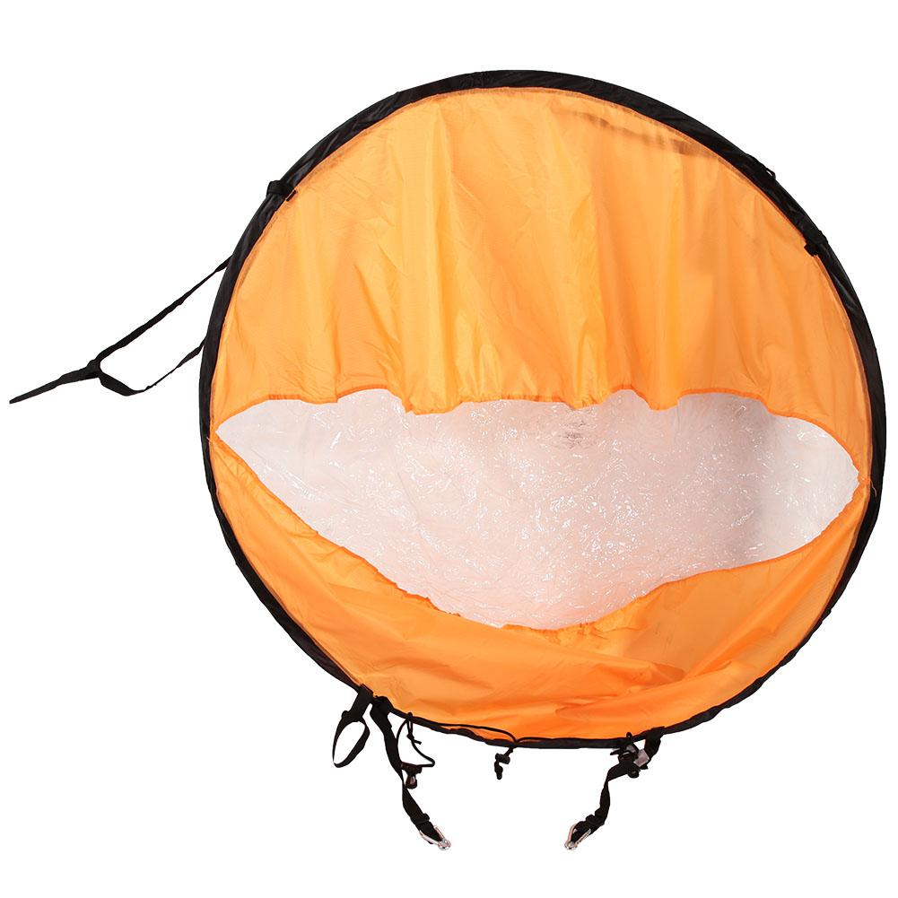 PVC Folding Portable Downwind Wind Paddle Popup Board Kayak Kit Sailboat Accessories(Orange)