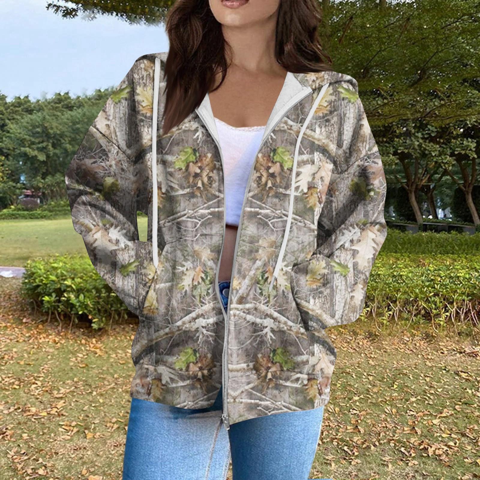 

Женская модная повседневная толстовка с принтом на Хэллоуин, длинный рукав с карманом, кардиган, куртка, пальто с капюшоном на молнии L