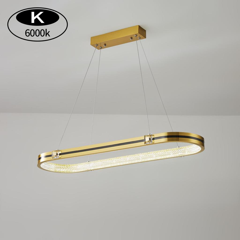 Modern Nordic Gold LED Chandelier - Luxury Ring Light for Living Room, Bedroom, or Restaurant