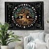 Dyshlynx Tree of Life Tapestry 59x51" Tapestry for Bedroom boho wall hanging Decor, Black Aesthetic Decoration for Living Room Ceiling Dorm Home Art