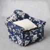 1:12 Dollhouse Miniature Floral Single Sofa for Living Rooms or Bedrooms