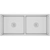Évier de Cuisine - VIDAXL - Fait à la Main - Acier Inoxydable - 100x44x20 cm - Argenté