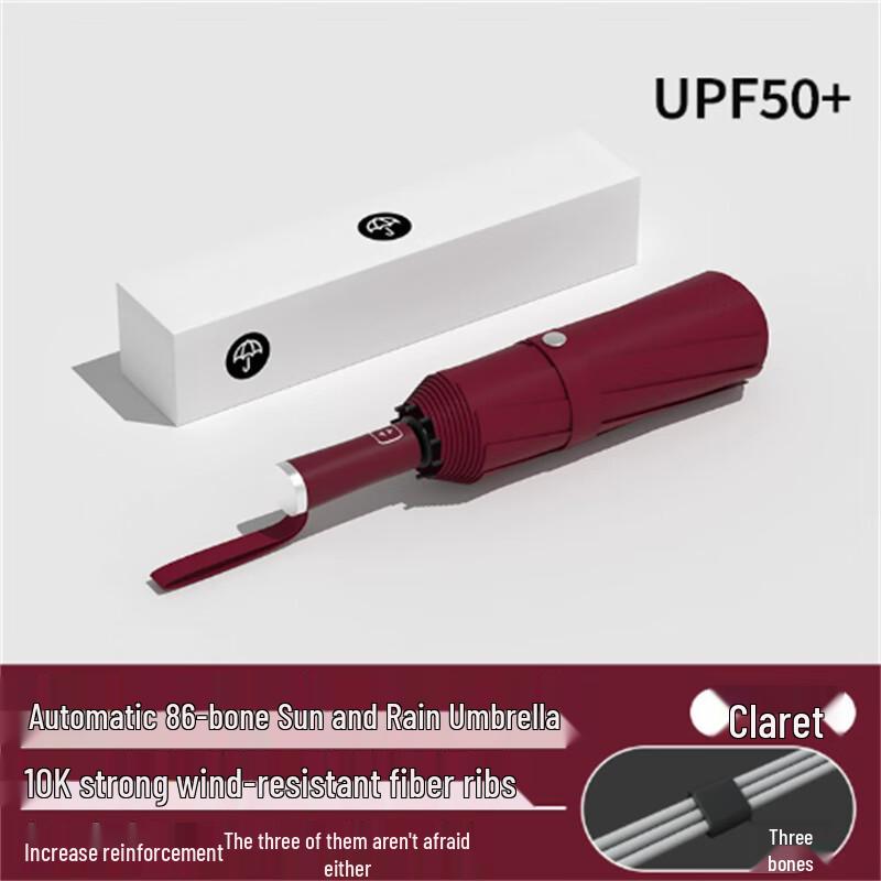 Ximengyuan Automatic 3-Fold Windproof Sun/Rain Umbrella