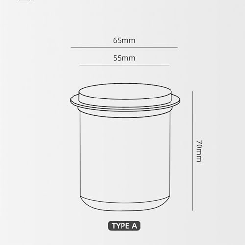 MHW-3BOMBER 58mm Coffee Dosing Cup, Espresso Dosing Cup, Dosing Ring, Coffee Grounds Receptacle, Stainless Steel Dosing Funnel (Black) DC5615B-OS