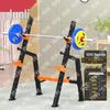 Junli Home Adjustable Bench Press & Squat Rack with Barbell Set