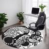 1 Stück Tiger Drache YinYang Büro Runder Teppich, Unter Bürostühlen Schlafzimmer Wohnzimmer Heimdekoration, Raumdeko, In Verschiedenen Größen Erhältlich