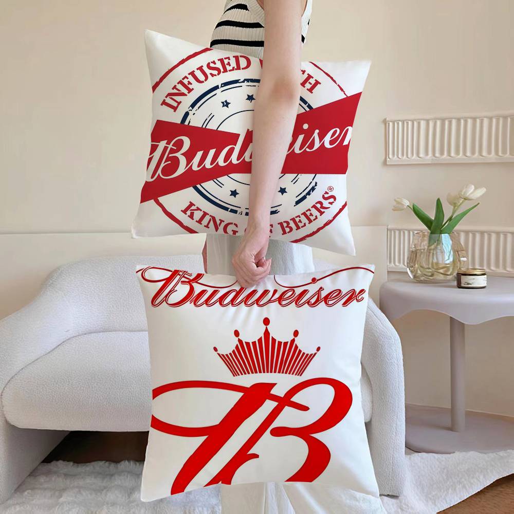 B-Budweiser Budvar Brewery-MT Pillow Case Printed Brushed Fleece Pillow Baby Skin-Touch Eco-Friendly Dye-Sublimat