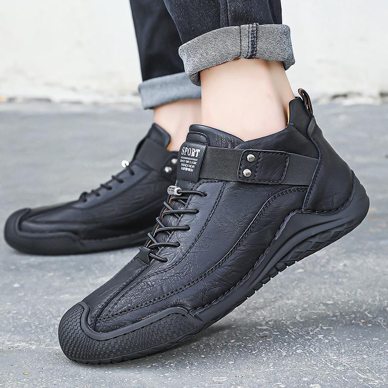 Autumn and Winter New Large Size Hot-selling Casual Handmade Men's Shoes Middle Help