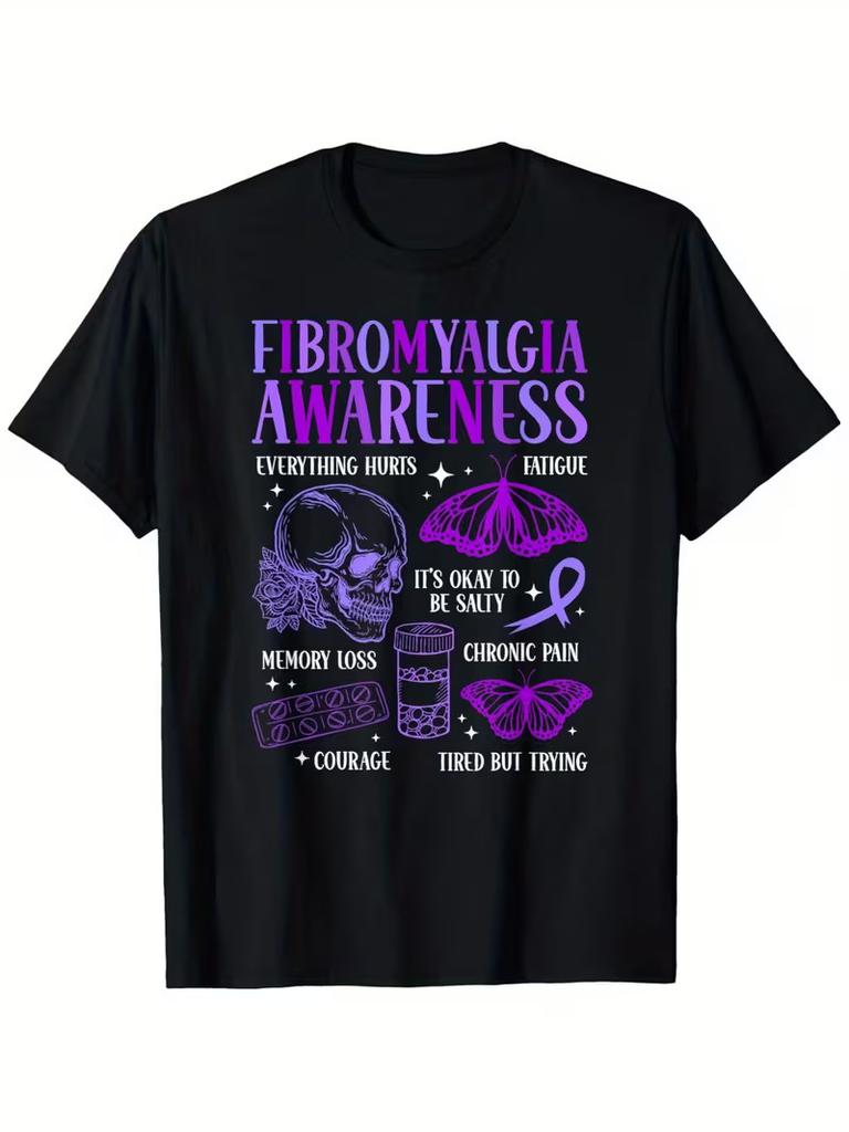 Fibromyalgia Awareness Month Fibromyalgia Warrior T-Shirt National Immunization