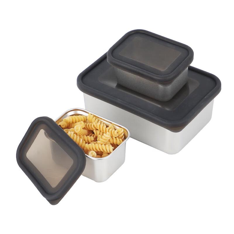 

ZISIZ 316 Stainless Steel Vacuum Insulated Food Container Set with Silicone Lids (2-Piece: 280ml & 1500ml)