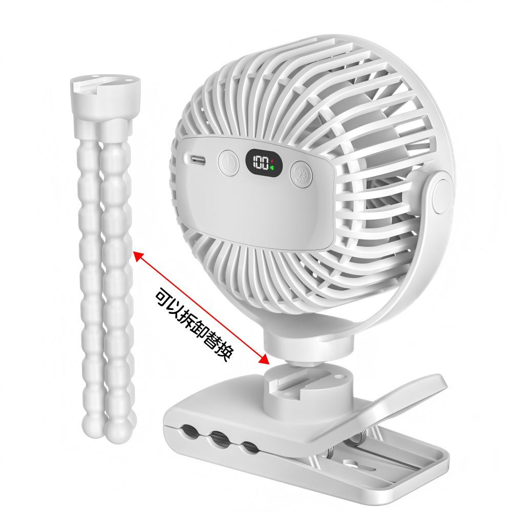 Detachable Dual-use Octopus Clip-on Fan: Multi-functional, Portable, Silent for Desktop & Stroller