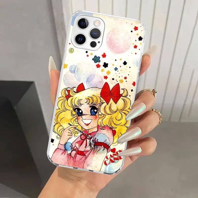 Anime Candy Phone Case for Iphone 17 Air 16 15 Plus 14 13 Mini 12 11 Pro Max 16E 7 8 SE 2020 Soft Funda Print Shell 17 Air 16 15