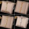 Colorful Zircon Collarbone Chain Irregular Crystal Long Tassel Necklace  Jewelry Accessories