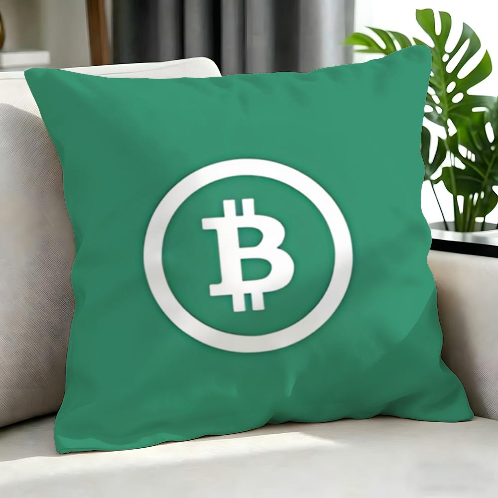 digital Bitcoin Cushion Cover Cushion Cover Set Pcs x x x Pillowcase Decorative Sofa Home Decor