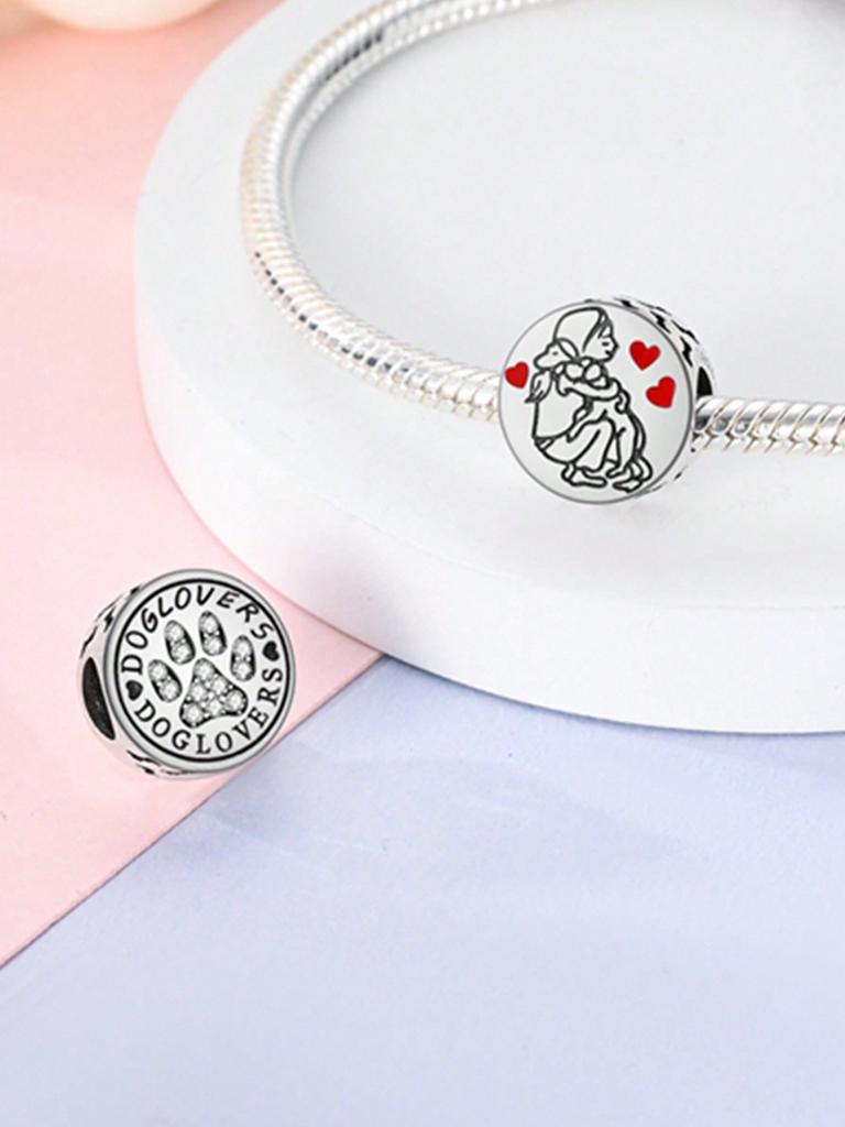 Charms Plata Family Love Beads Charm Copper Plated Fit Charms Copperoriginal Bracelet For Jewelry Making Diy Charm