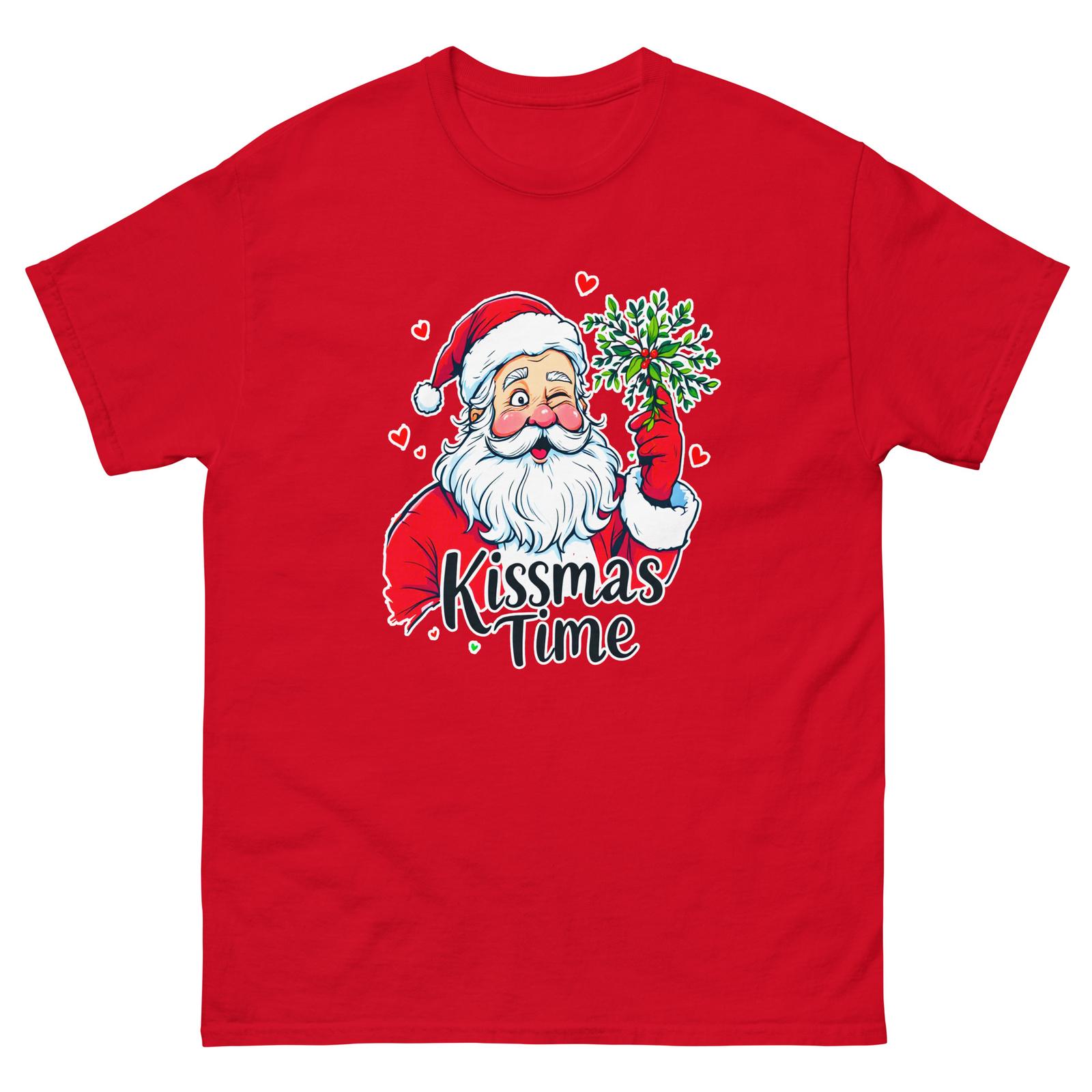 Kissmas Time Christmas Xmas Funny T-Shirt L