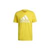 Adidas T Shirts Men's Yellow Crew Neck Moderate GM3248