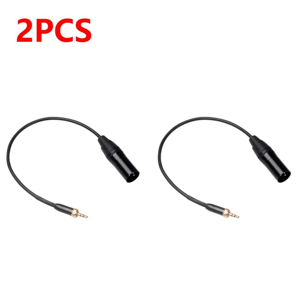 3.5mm Audio Male Plug with Internal Thread to 3Pin XLR Male Adapter Cable for Sony D12/D21 for Sennheiser Wireless Microphones