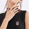 Yousheng Halloween Badge Dark Gothic Style Skull Patten Milk Tea Shape Zinc Alloy Texture Brooch Versatile Clothing