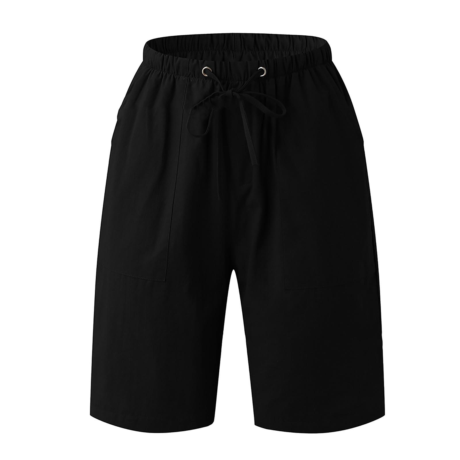 

Men Summer Fashion Casual Basic Loose Quick-drying Shorts Beach Pants XXXL чёрный
