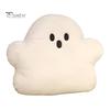 Ghost Pute Plysj Hvit Ghost Doll Søt myk flanell PP bomullsfylling Ghost Pendant Halloween Theme Sofa Ryggstøtte