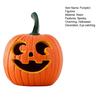 Halloween Pumpkin Figurine Spooky Resin Curved Pumpkin Sculpture Autumn Farmhouse Table Decoration for Front Porch Mantel Home Desk Decor